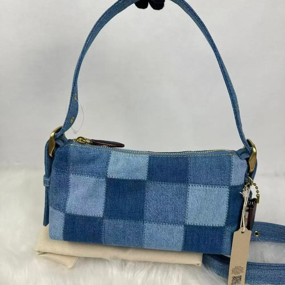 Coach Coachtopia Alter/Ego Small Slouchy Shoulder Bag In Upcrafted Cotton CDT10